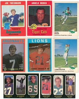 1970s O-Pee-Chee CFL Complete Sets Collection (9 Different)